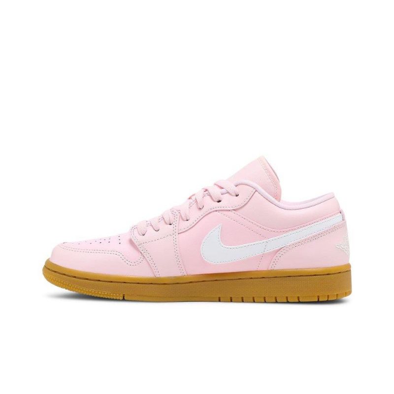 Air Jordan 1 Low Lyserød Hvid Brun Sko Dame