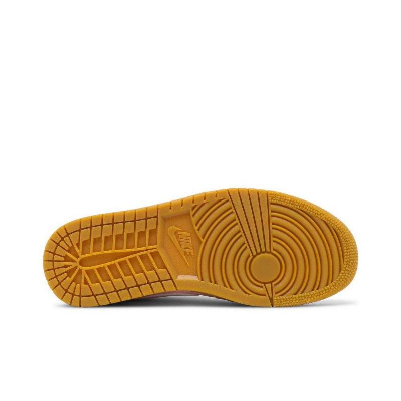 Air Jordan 1 Low Lyserød Hvid Brun Sko Dame