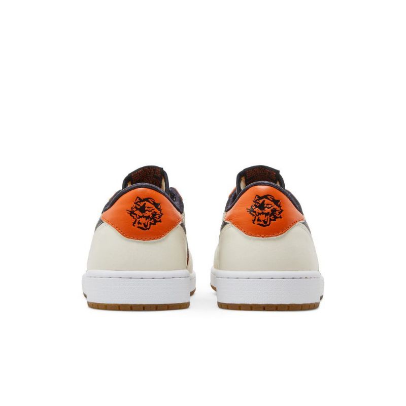 Air Jordan 1 Low Og Hvid Sort Orange Beige Sko Herre