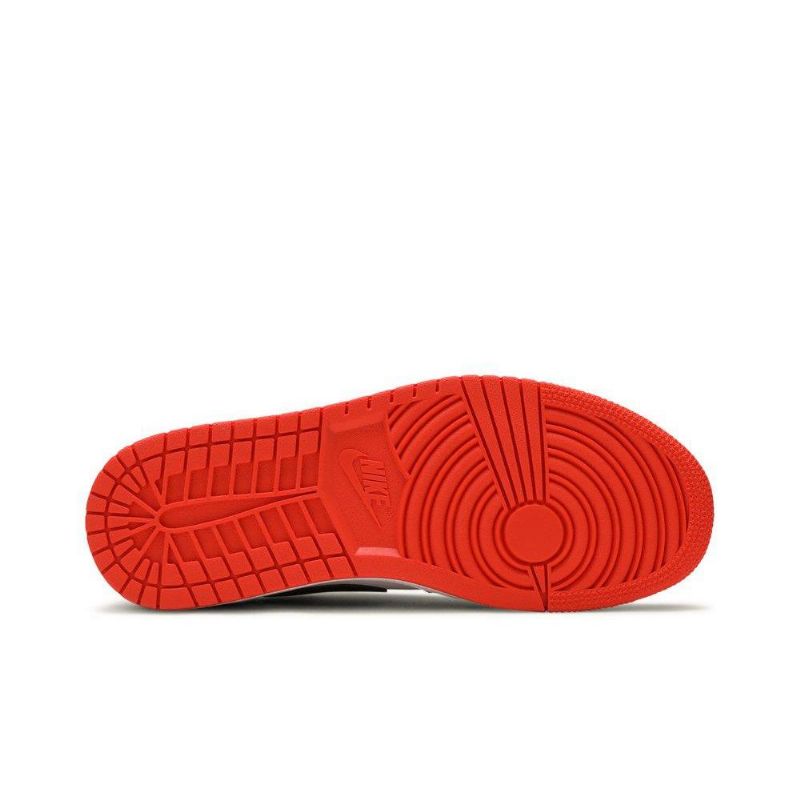 Air Jordan 1 Low Og Orange Hvid Sort Sko Dame