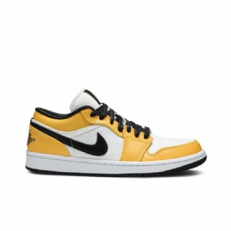 Air Jordan 1 Low Orange Hvid Sort Sko Dame