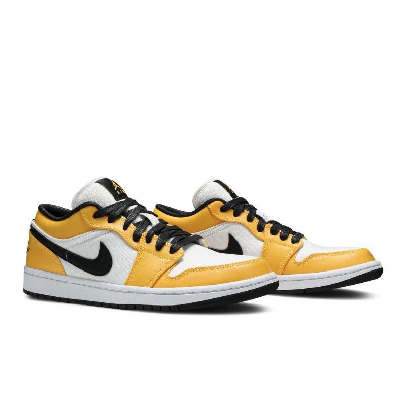 Air Jordan 1 Low Orange Hvid Sort Sko Dame