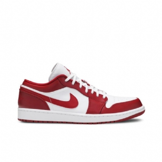 Air Jordan 1 Low Rød Hvid Sko Herre