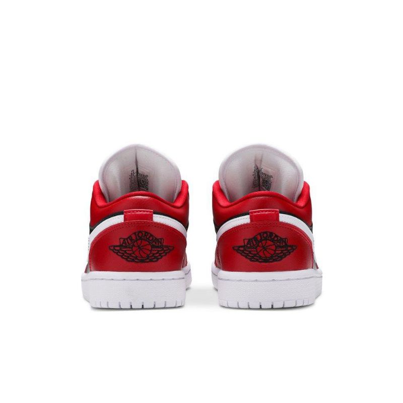 Air Jordan 1 Low Rød Hvid Sort Sko Dame