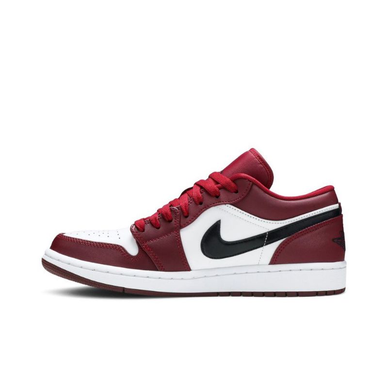 Air Jordan 1 Low Rød Hvid Sort Sko Herre