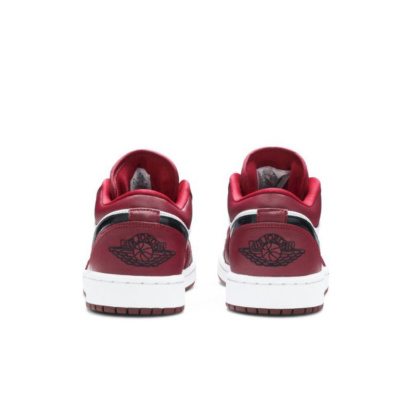 Air Jordan 1 Low Rød Hvid Sort Sko Herre