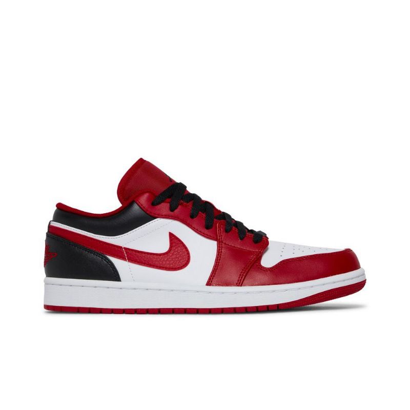 Air Jordan 1 Low Rød Hvid Sort Sko Herre