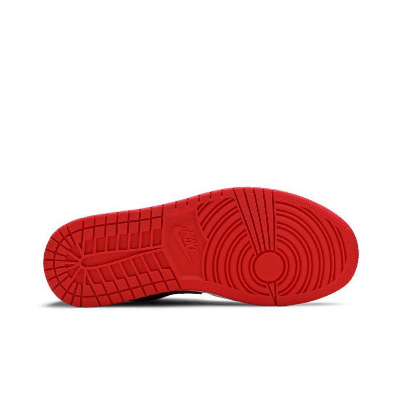 Air Jordan 1 Low Rød Sort Hvid Sko Dame