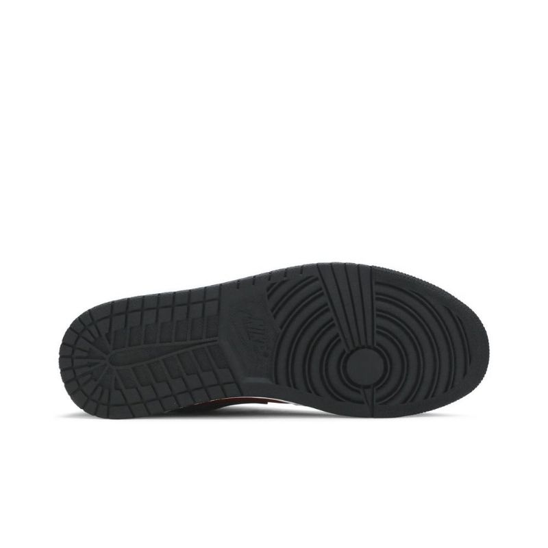 Air Jordan 1 Low Rød Sort Hvid Sko Herre