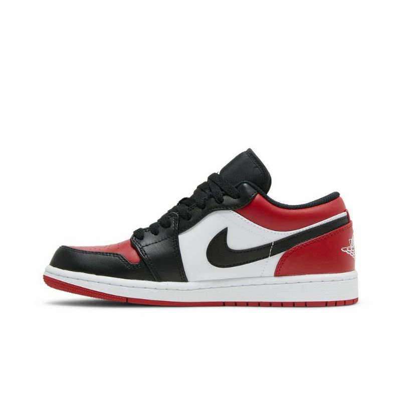 Air Jordan 1 Low Rød Sort Hvid Sko Herre