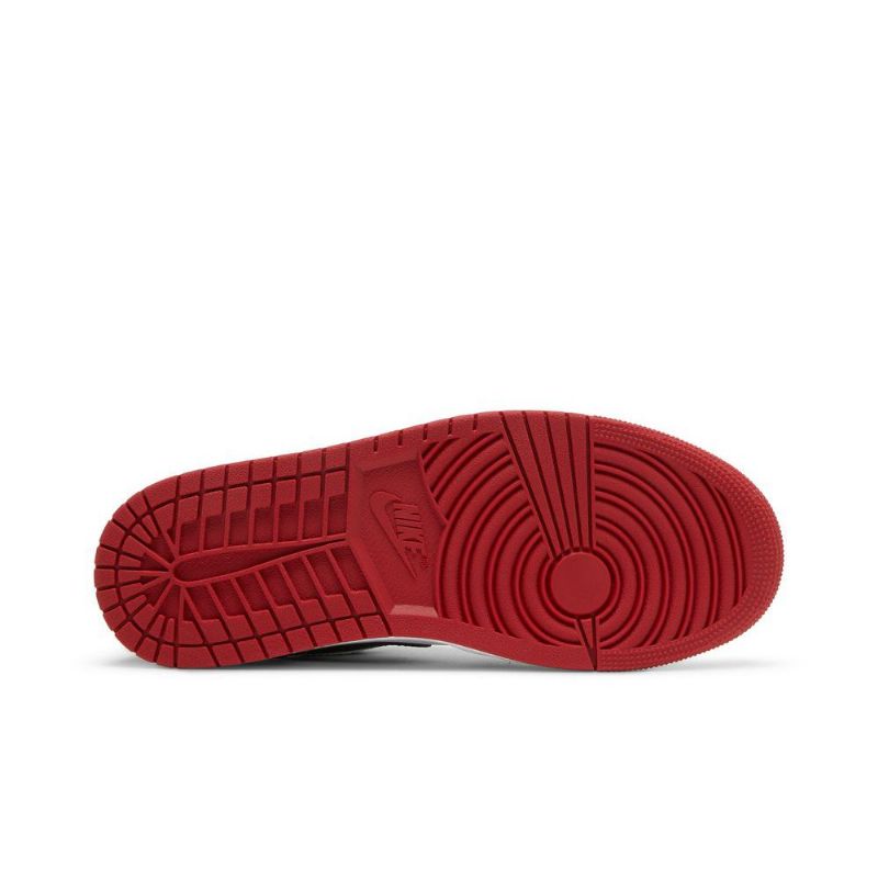 Air Jordan 1 Low Rød Sort Hvid Sko Herre