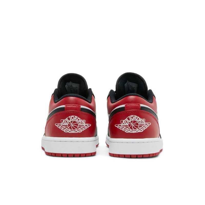 Air Jordan 1 Low Rød Sort Hvid Sko Herre