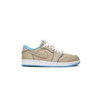 Air Jordan 1 Low Sb Khaki Blå Sko Herre