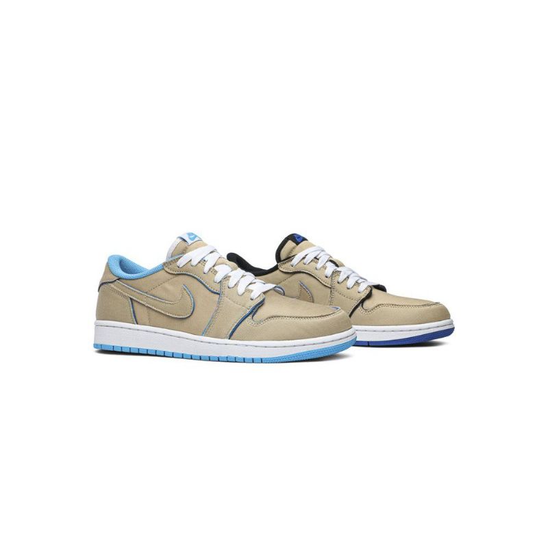 Air Jordan 1 Low Sb Khaki Blå Sko Herre