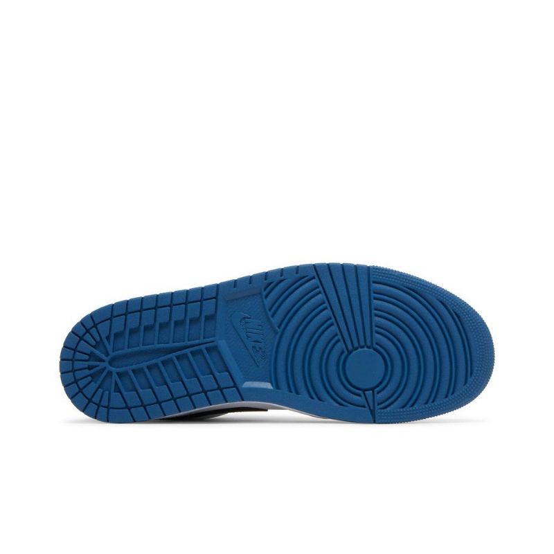 Air Jordan 1 Low Se Blå Hvid Grå Sort Sko Herre