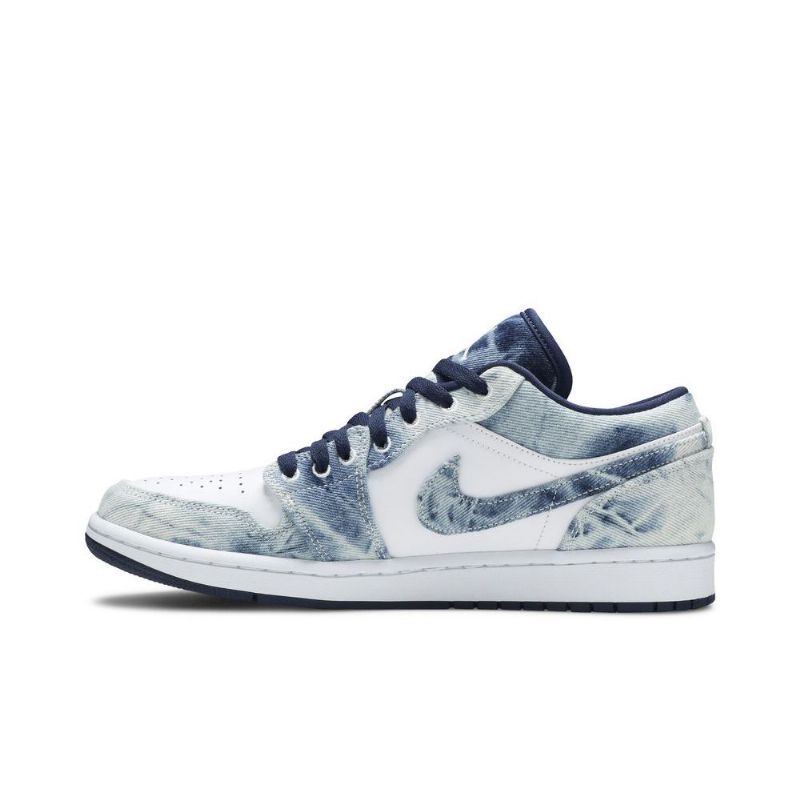 Air Jordan 1 Low Se Blå Hvid Sko Herre