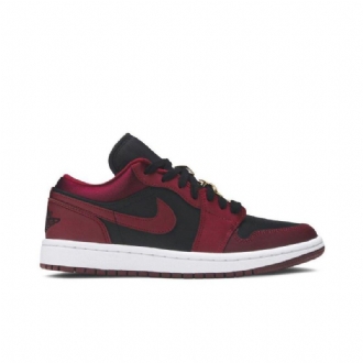 Air Jordan 1 Low Se Bordeaux Sort Hvid Sko Dame