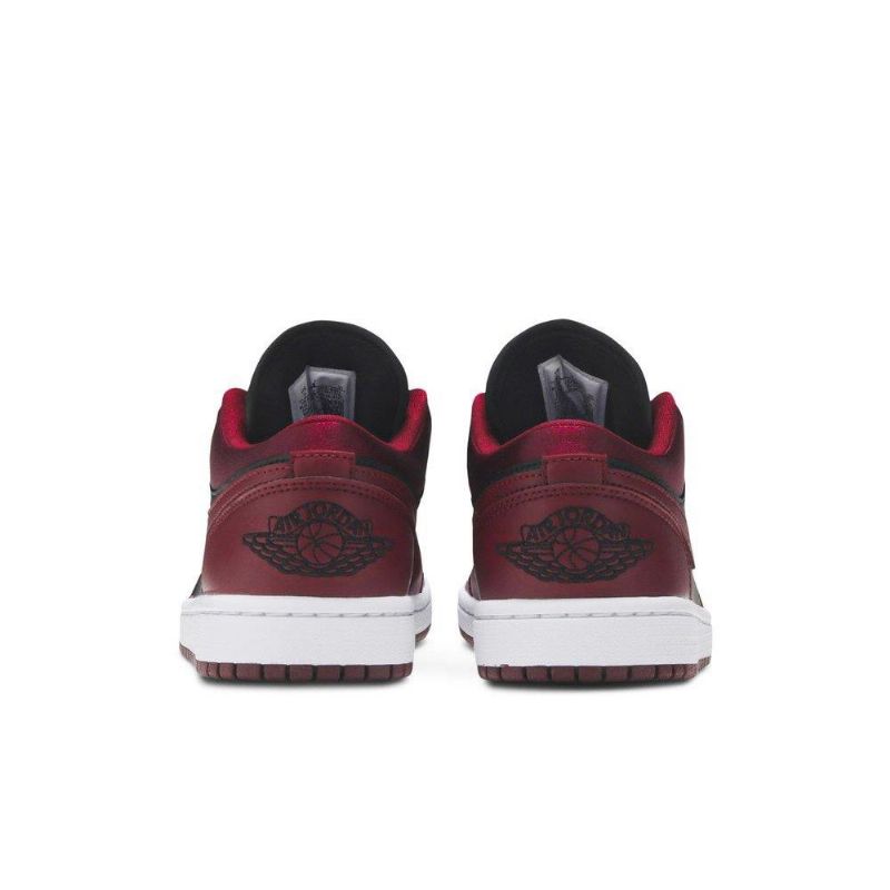 Air Jordan 1 Low Se Bordeaux Sort Hvid Sko Dame