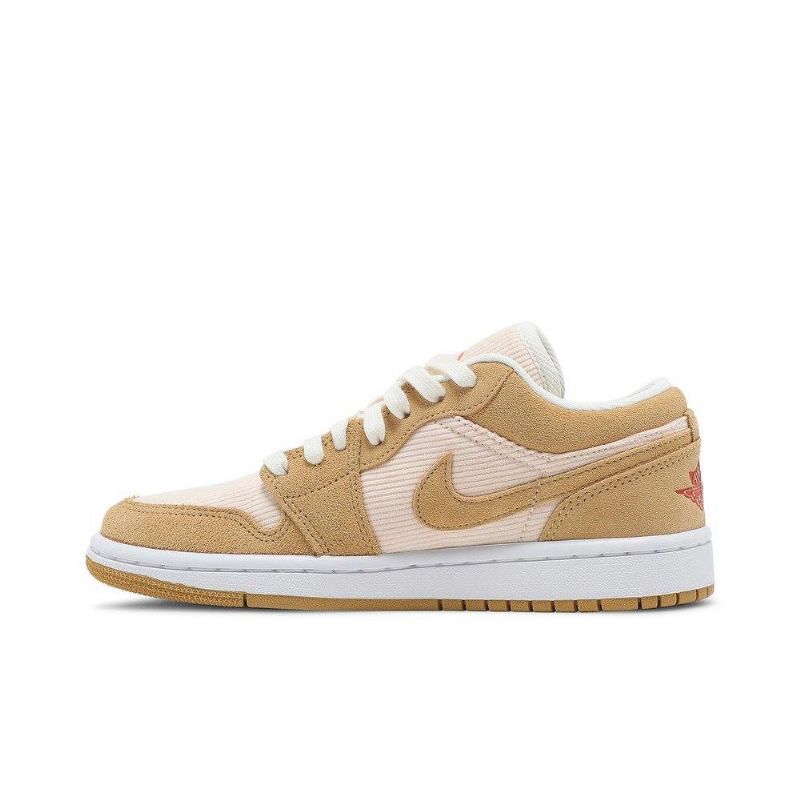 Air Jordan 1 Low Se Brun Beige Sko Dame