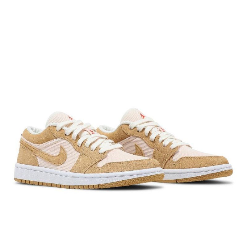 Air Jordan 1 Low Se Brun Beige Sko Dame