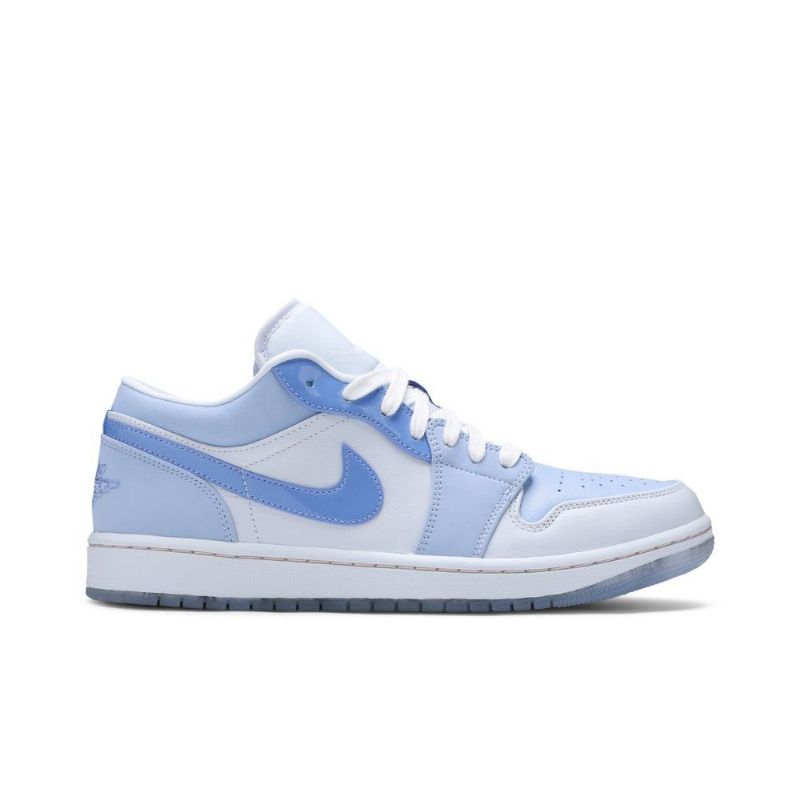 Air Jordan 1 Low Se Grå Blå Sko Herre