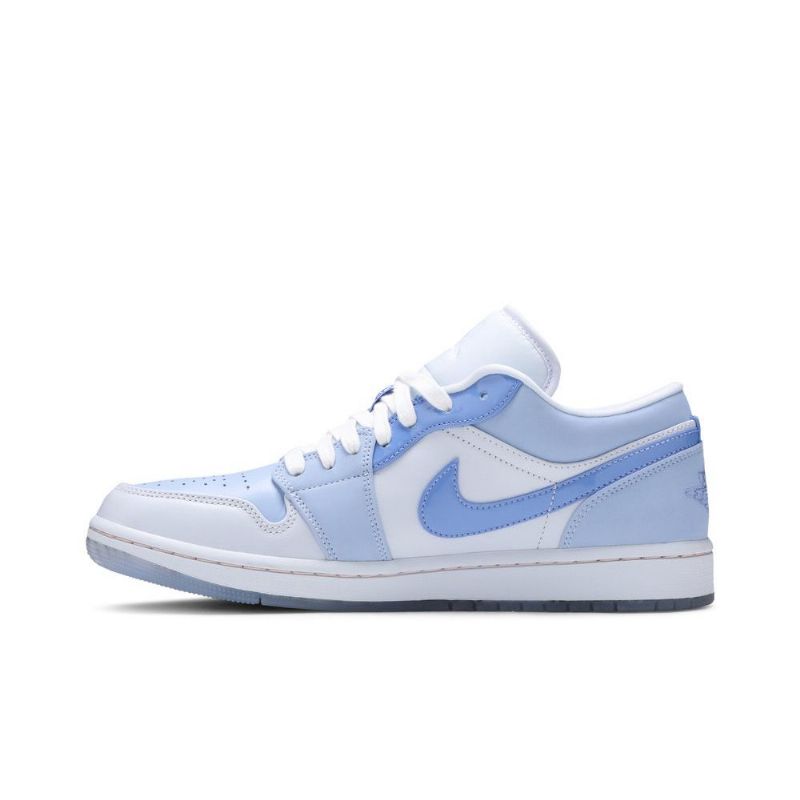 Air Jordan 1 Low Se Grå Blå Sko Herre