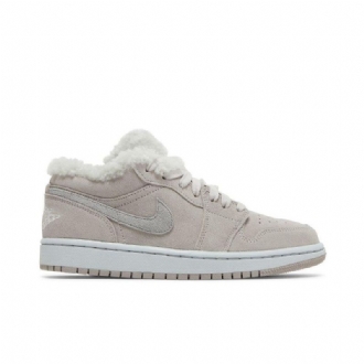 Air Jordan 1 Low Se Grå Hvid Sko Dame
