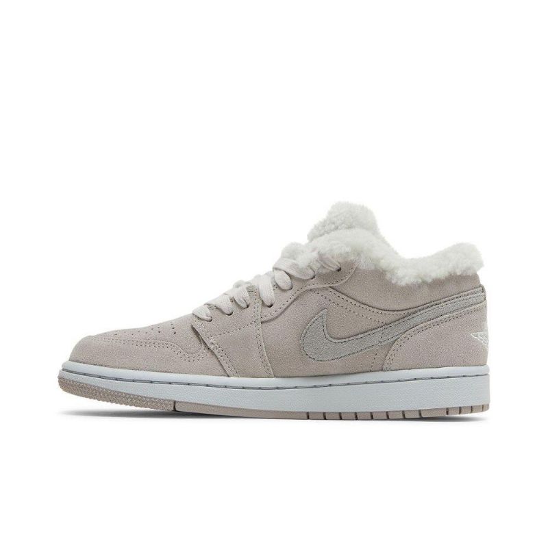 Air Jordan 1 Low Se Grå Hvid Sko Dame
