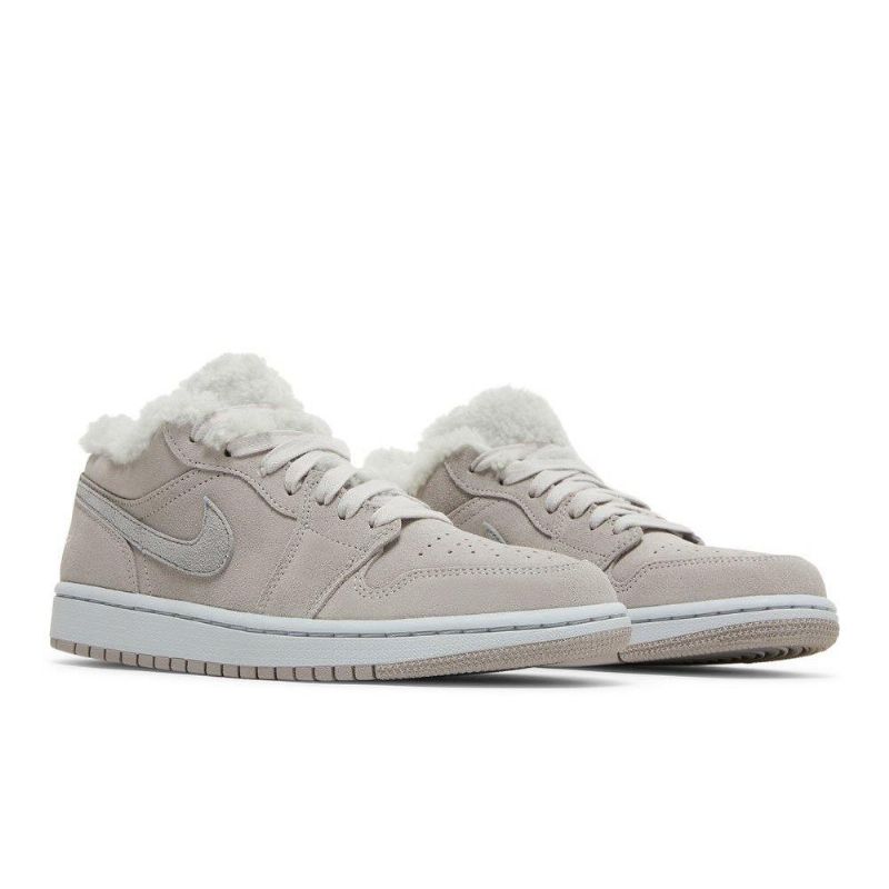 Air Jordan 1 Low Se Grå Hvid Sko Dame