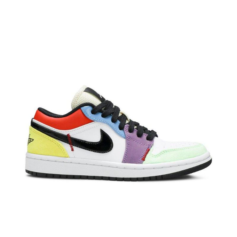 Air Jordan 1 Low Se Hvid Flerfarvede Sko Dame
