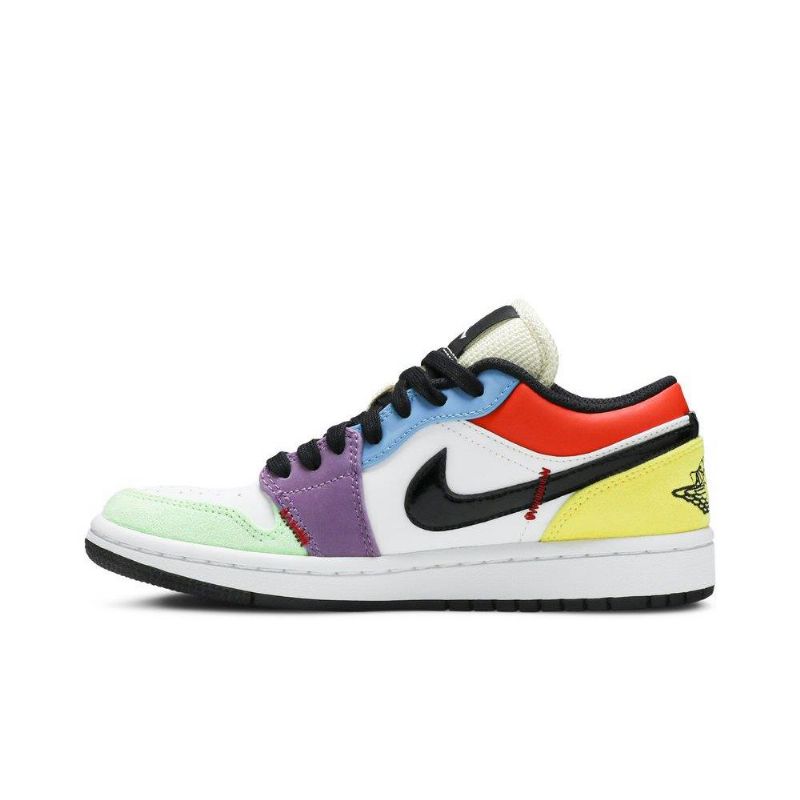 Air Jordan 1 Low Se Hvid Flerfarvede Sko Dame