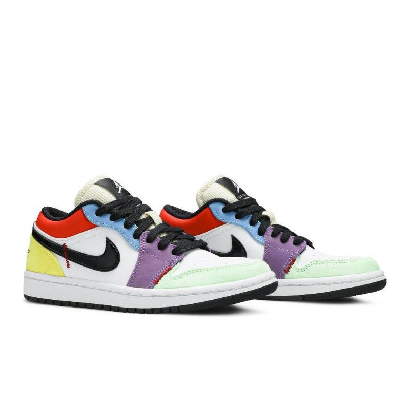 Air Jordan 1 Low Se Hvid Flerfarvede Sko Dame