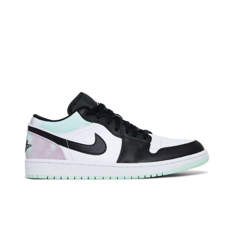 Air Jordan 1 Low Se Hvid Grøn Sort Sko Herre