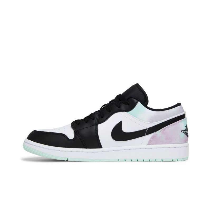Air Jordan 1 Low Se Hvid Grøn Sort Sko Herre