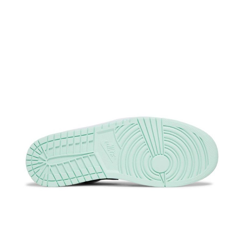 Air Jordan 1 Low Se Hvid Grøn Sort Sko Herre
