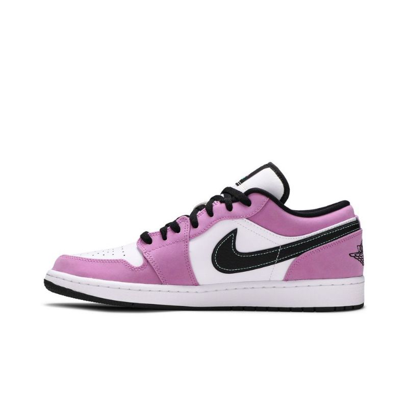 Air Jordan 1 Low Se Hvid Lilla Sort Sko Herre