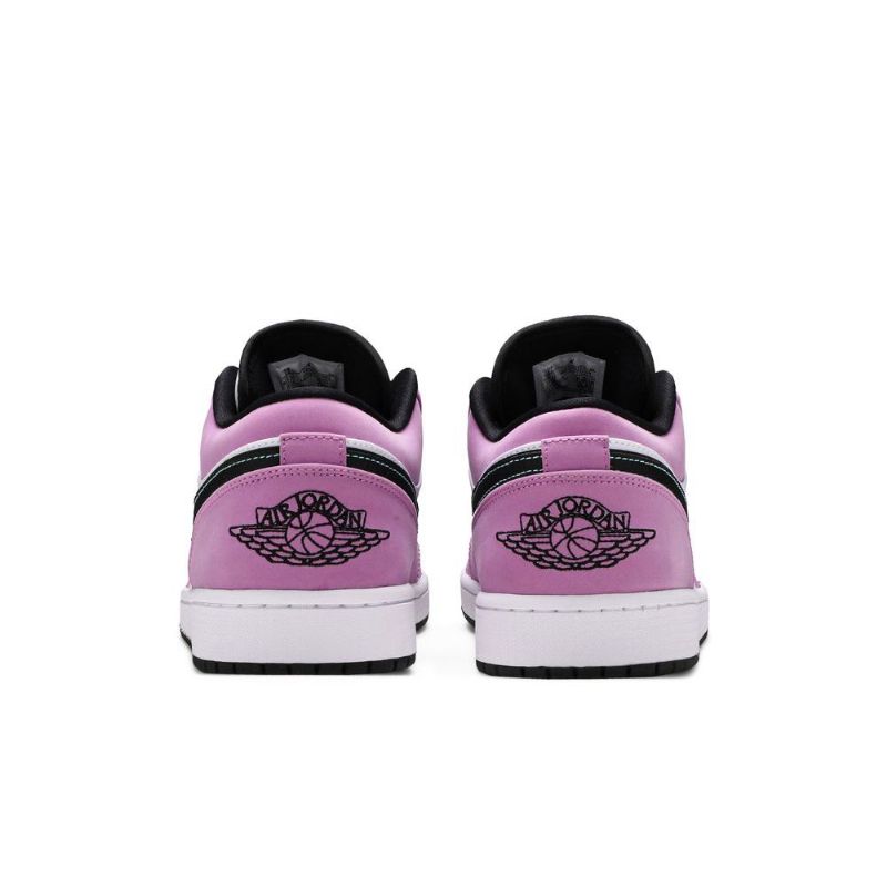 Air Jordan 1 Low Se Hvid Lilla Sort Sko Herre