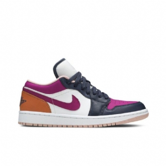 Air Jordan 1 Low Se Hvid Sort Flerfarvede Sko Dame
