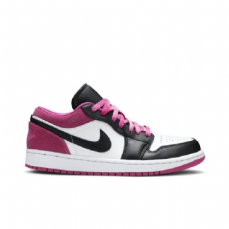 Air Jordan 1 Low Se Lyserød Hvid Sort Sko Herre