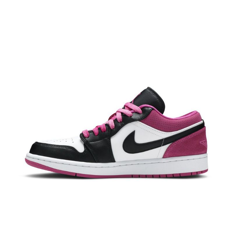 Air Jordan 1 Low Se Lyserød Hvid Sort Sko Herre