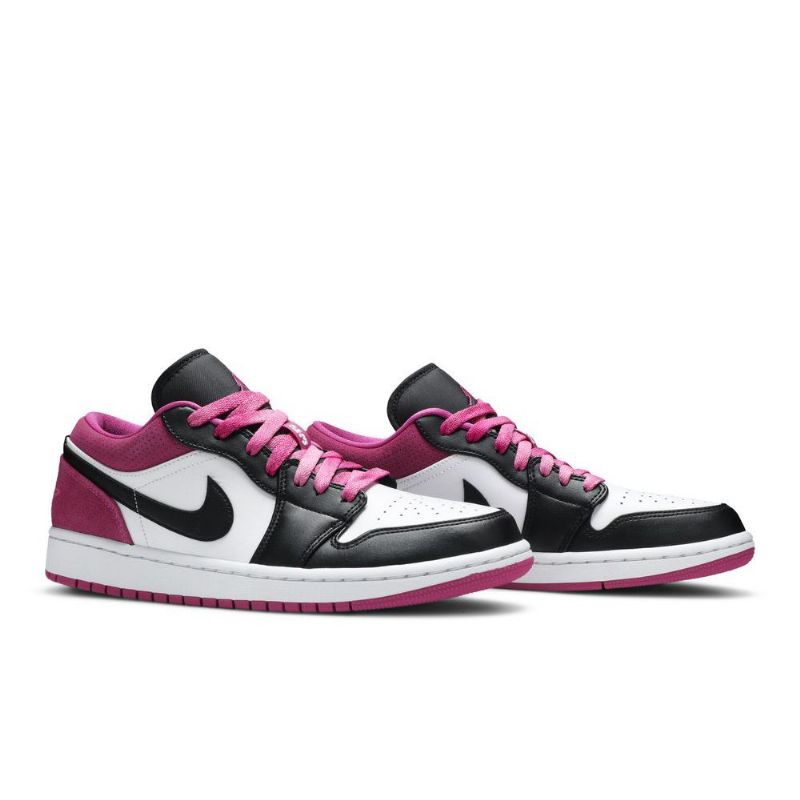 Air Jordan 1 Low Se Lyserød Hvid Sort Sko Herre