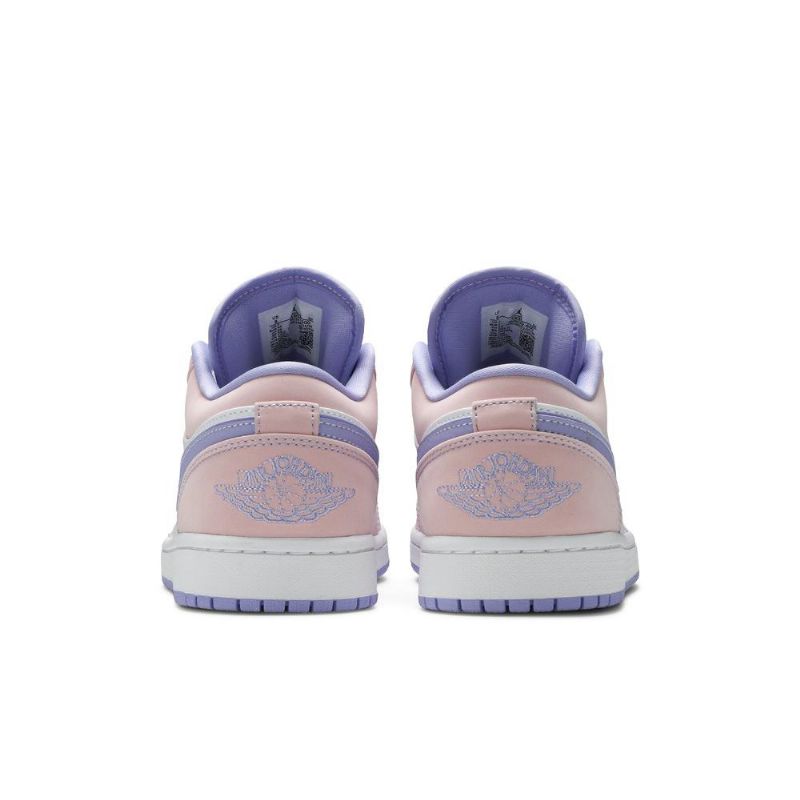 Air Jordan 1 Low Se Lyserød Lilla Hvid Sko Herre