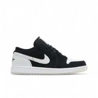 Air Jordan 1 Low Se Sort Hvid Sko Herre