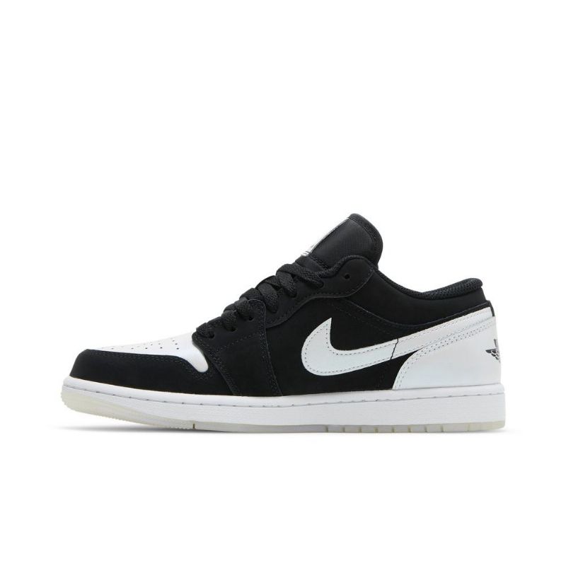 Air Jordan 1 Low Se Sort Hvid Sko Herre