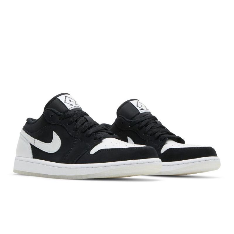 Air Jordan 1 Low Se Sort Hvid Sko Herre
