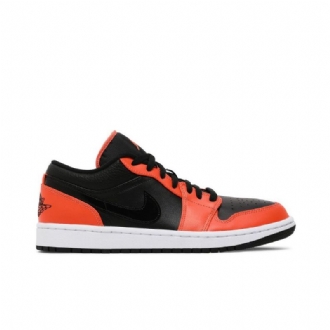 Air Jordan 1 Low Se Sort Orange Hvid Sko Herre
