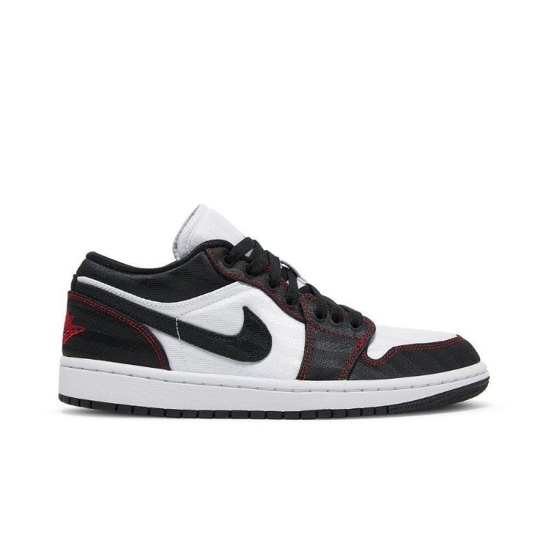 Air Jordan 1 Low Se Utility Hvid Sort Rød Sko Dame