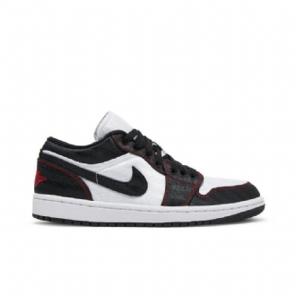 Air Jordan 1 Low Se Utility Hvid Sort Rød Sko Dame