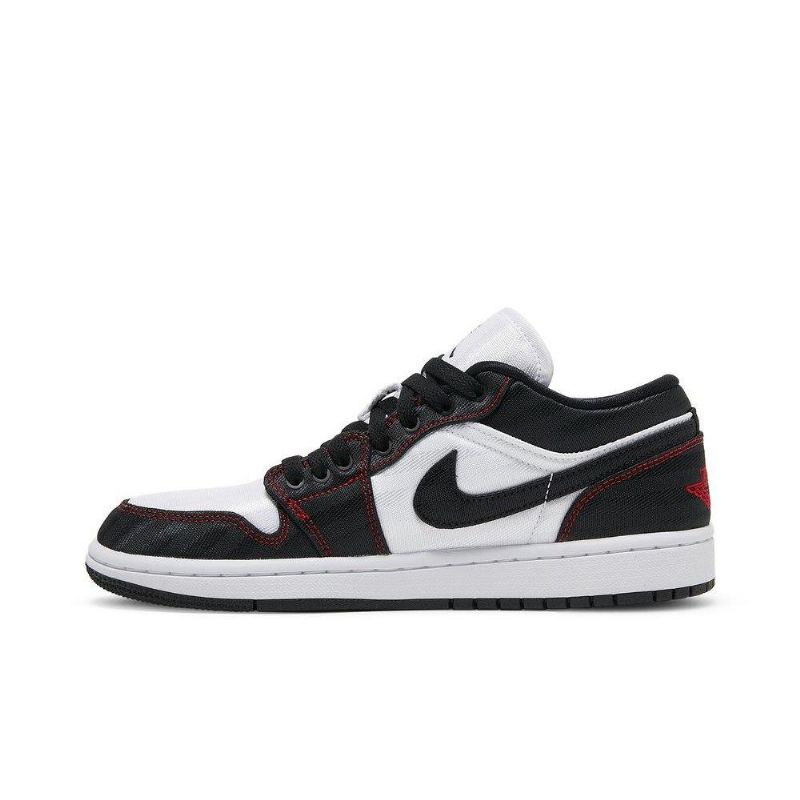 Air Jordan 1 Low Se Utility Hvid Sort Rød Sko Dame