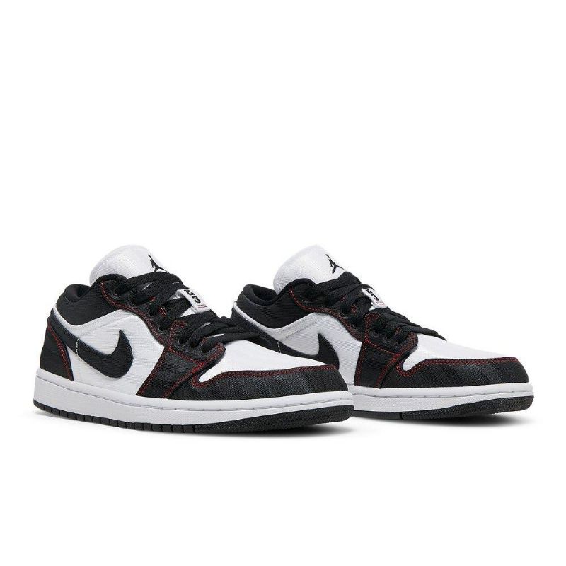 Air Jordan 1 Low Se Utility Hvid Sort Rød Sko Dame